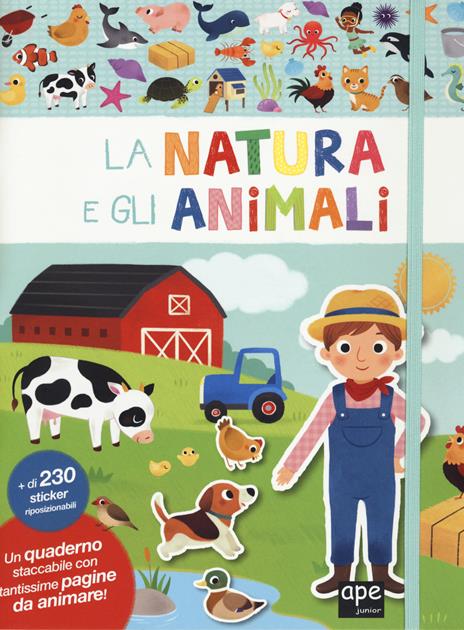 La natura e gli animali. Con adesivi. Ediz. a colori - Yi-Hsuan Wu - copertina