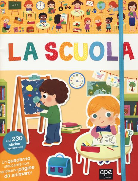 La scuola. Con adesivi. Ediz. a colori - Yi-Hsuan Wu - copertina