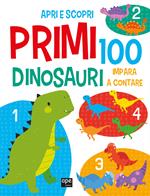 Primi 100 dinosauri. Italiano e inglese. Ediz. a colori