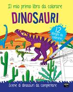 Dinosauri. Il mio primo libro da colorare. Ediz. a colori. Con acquerello. Con pennello