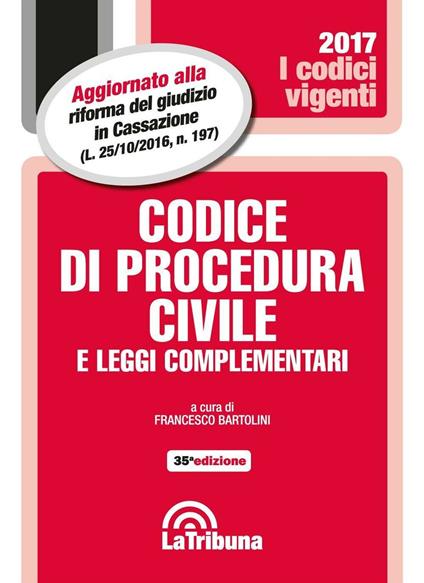 Codice di procedura civile e leggi complementari - copertina