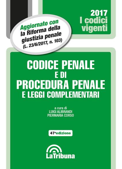 Codice penale e di procedura penale e leggi complementari - copertina