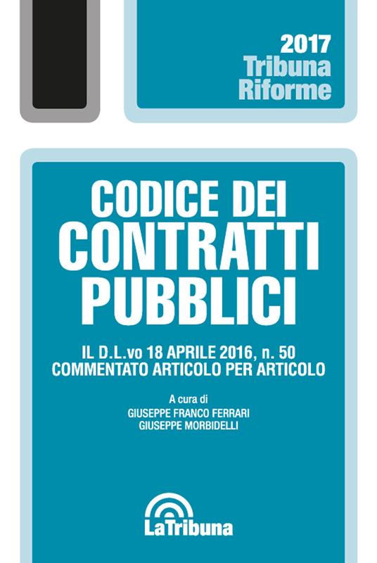 Codice dei contratti pubblici - copertina