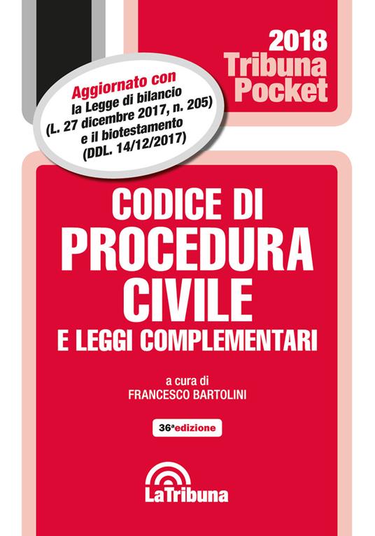 Codice di procedura civile e leggi complementari - copertina