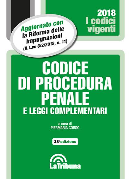 Codice di procedura penale e leggi complementari - copertina