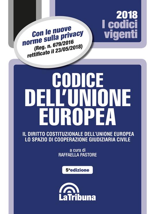 Codice dell'Unione Europea - copertina