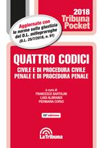 Quattro codici. Civile e di procedura civile, penale e di procedura penale