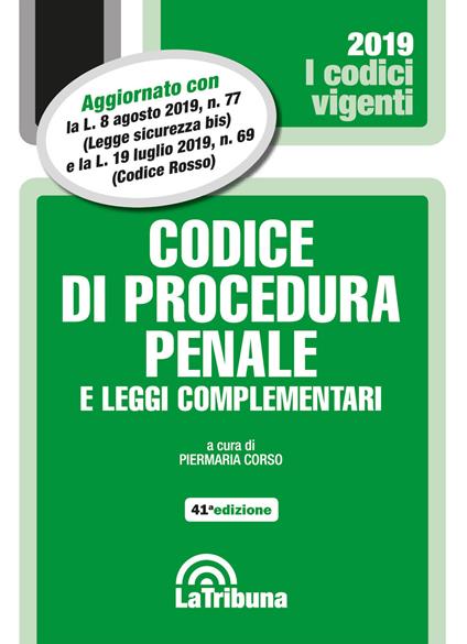 Codice di procedura penale e leggi complementari - copertina