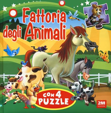 Fattoria degli animali. Libro puzzle. Ediz. a colori - copertina