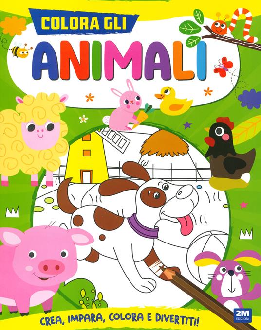 Colora gli animali. Ediz. a colori - copertina