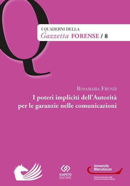 I poteri impliciti dell'autorità per le garanzie nelle comunicazioni - Rosamaria Frunzi - copertina