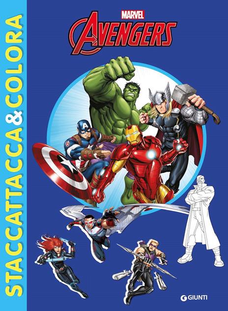 Avengers. Staccattacca e colora. Ediz. illustrata - copertina