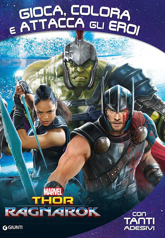 Thor Ragnarok. Gioca, colora e attacca gli eroi. Con adesivi - copertina