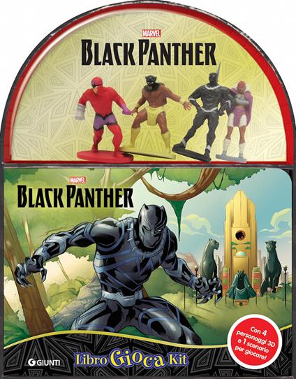 Black Panther. Marvel. Libro gioca kit. Con gadget - copertina
