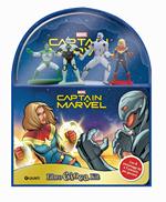 Captain Marvel. Libro gioca kit. Ediz. a colori. Con 4 personaggi 3D. Con scenario per giocare