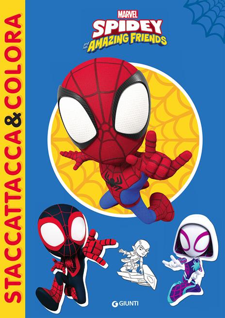 Spidey. Staccattacca & colora. Con adesivi. Ediz. illustrata - copertina