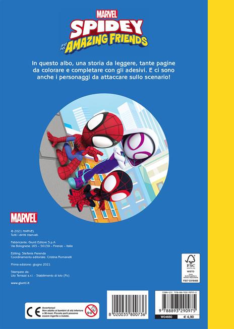 Spidey. Staccattacca & colora. Con adesivi. Ediz. illustrata - 2