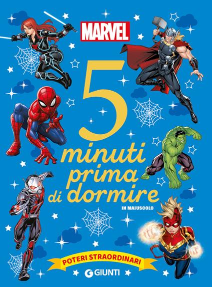 Poteri straordinari. Marvel. 5 minuti prima di dormire. In maiuscolo. Ediz. a colori - copertina