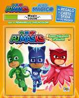 Attacca, stacca & gioca. Pj Masks. Con adesivi - Libro - Pon Pon Edizioni 