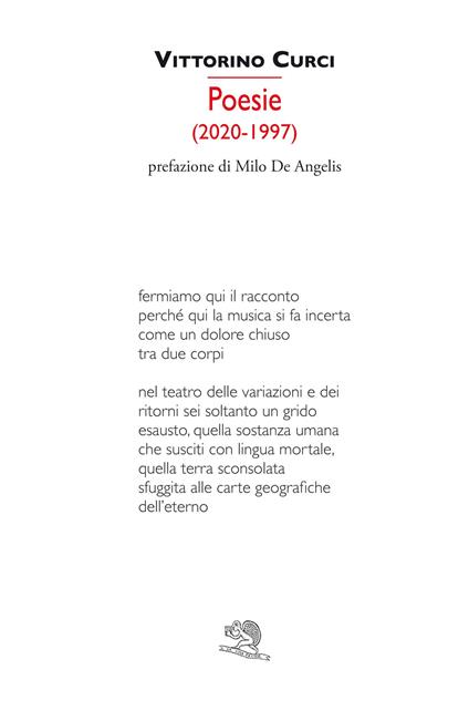 Poesie (2020-1997) - Vittorino Curci - copertina