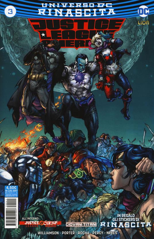 Justice League America. Con Adesivi. Vol. 3 - Joshua Williamson,Benjamin Percy - copertina