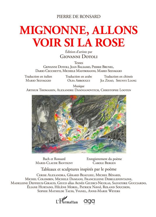 Mignonne, allons voir si la rose. Edition d'artiste par Giovanni Dotoli - Pierre De Ronsard - copertina