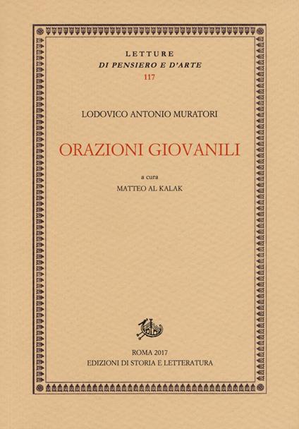 Orazioni giovanili - Lodovico Antonio Muratori - copertina