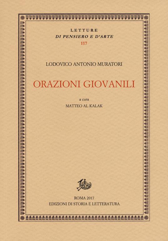 Orazioni giovanili - Lodovico Antonio Muratori - copertina