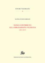 Nono contributo alla bibliografia vichiana (2011-2015)