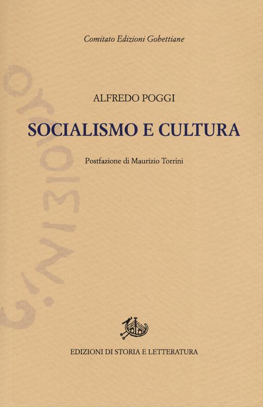 Socialismo e cultura - Alfredo Poggi - copertina