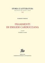 Frammenti di esegesi carducciana