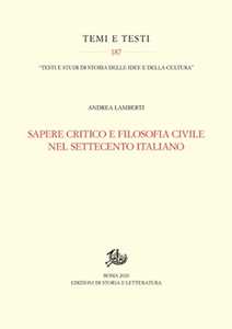 Image of Sapere critico e filosofia civile nel Settecento italiano