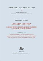 Umanità contesa. L'apologetica di Giambatista Roberti contro il «filosofismo»