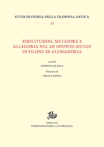 Similitudini, metafore e allegoria nel «De opificio mundi» di Filone di Alessandria - copertina