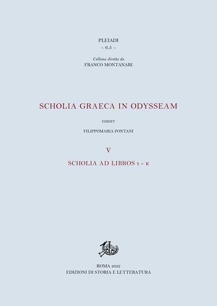 Scholia graeca in Odysseam. Vol. 5: Scholia ad libros l-k - copertina