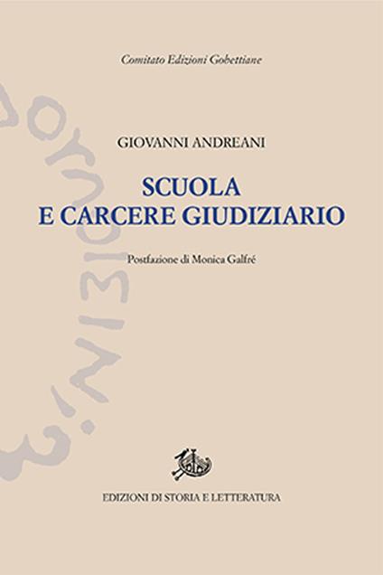 Scuola e carcere giudiziario - Giovanni Andreani - copertina