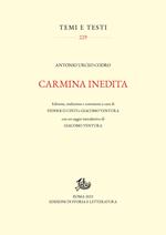 Carmina inedita. Ediz. critica