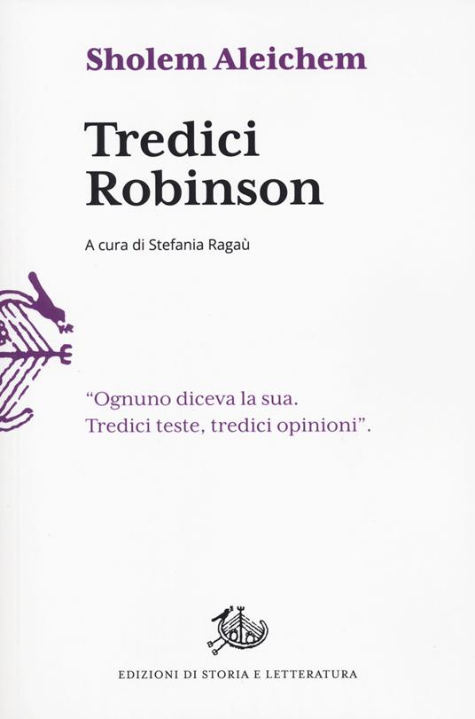 Tredici Robinson - Shalom Aleichem - copertina