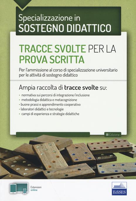 EdiTEST. Tracce svolte per la prova scritta di sostegno didattico. Per l'ammissione al corso di specializzazione universitario per le attività di sostegno didattico - Nicola Molteni - copertina