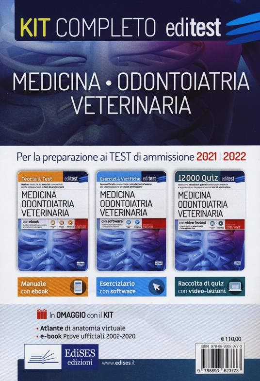 Editest Medicina, Odontoiatria, Veterinaria: Esercizi & Verifiche