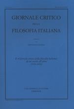 Giornale critico della filosofia italiana (1920-2020)