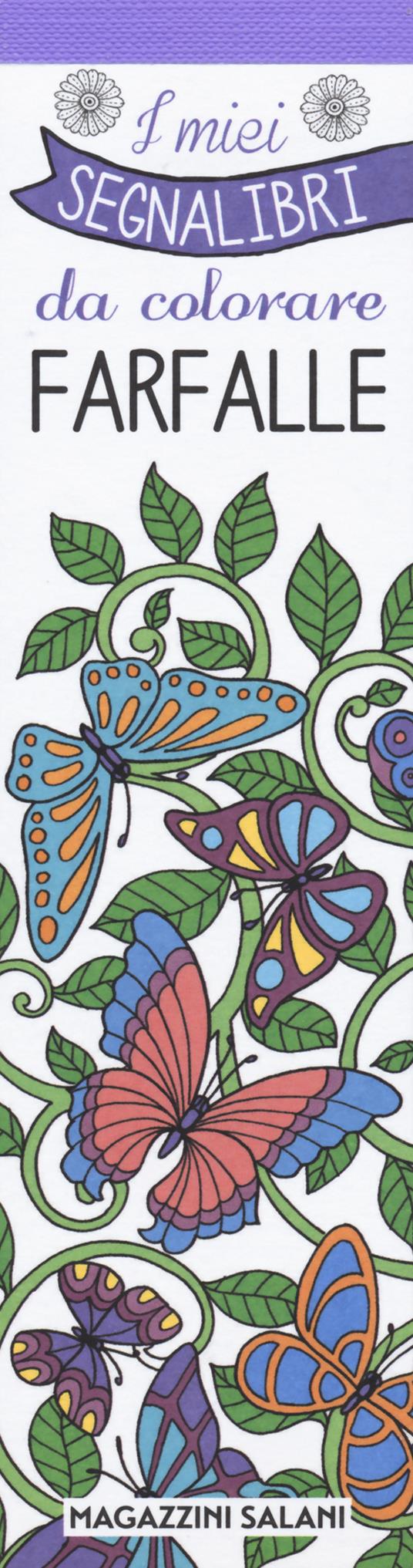 Farfalle. I miei segnalibri da colorare - copertina