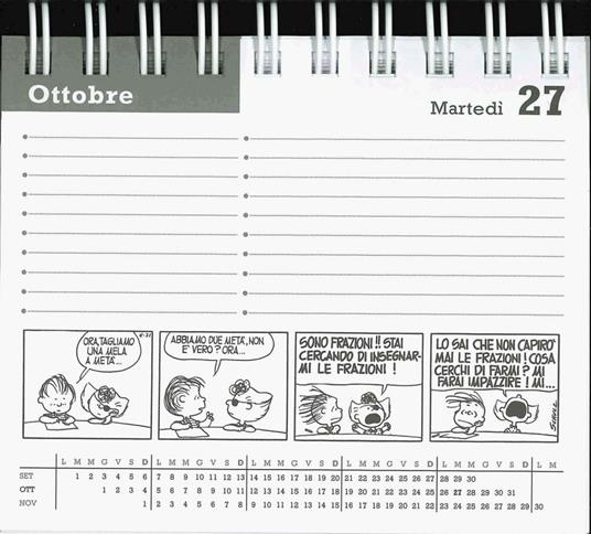 Peanuts. Calendario da tavolo 2024 di Charles Monroe Schulz
