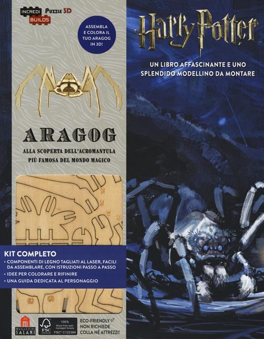 Aragog. Harry Potter. Incredibuilds puzzle 3D da J. K. Rowling. Nuova ediz. Con gadget - copertina