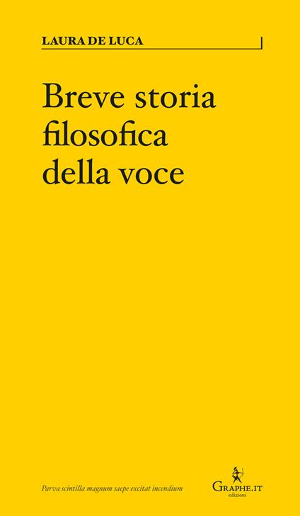 Breve storia filosofica della voce - Laura De Luca - ebook