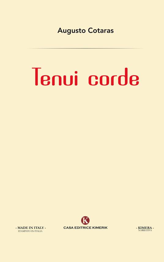 Tenui corde - Augusto Cotaras - copertina