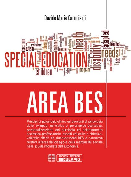 Area BES. Principi di psicologia clinica ed elementi di psicologia dello sviluppo, normativa e governance scolastica, aspetti educativi e didatticovalutativi riferiti ad alunni/studenti BES - Davide Maria Cammisuli - copertina