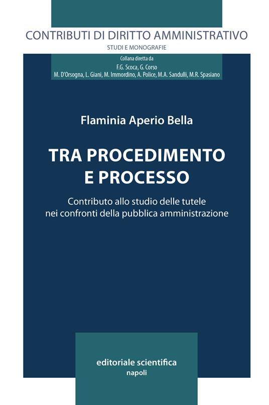 Tra procedimento e processo. Contributo allo studio delle tutele nei confronti delle pubblica amministrazione - Flaminia Aperio Bella - copertina