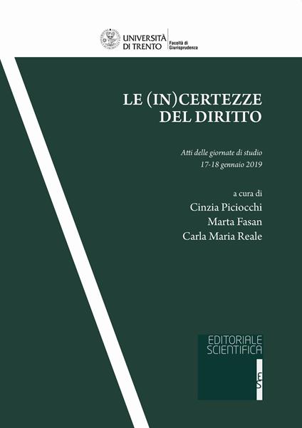 Le (in)certezze del diritto - copertina