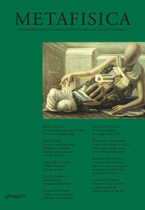 Metafisica. Quaderni della fondazione Giorgio e Isa de Chirico (2019). Vol. 19 - copertina